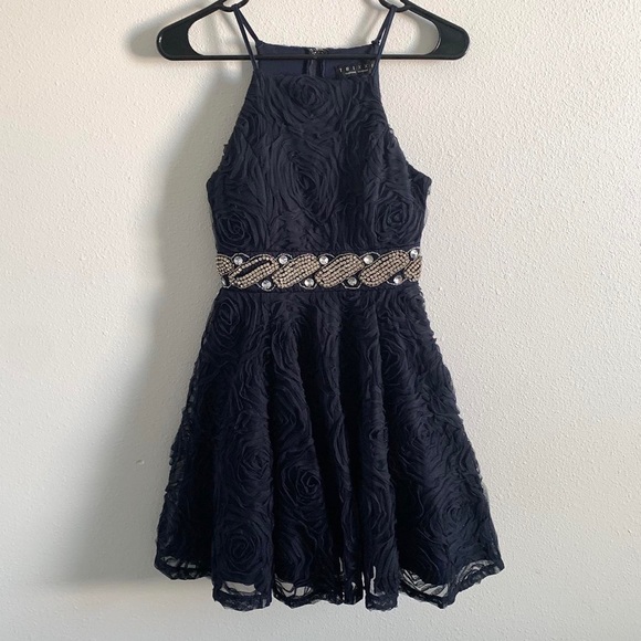 Navy blue party dress - Picture 3 of 4